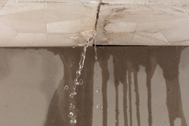 Professional Water Damage Restoration technician working in Roanoke, TX